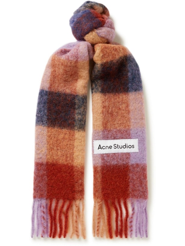 Photo: Acne Studios - Checked Knitted Scarf