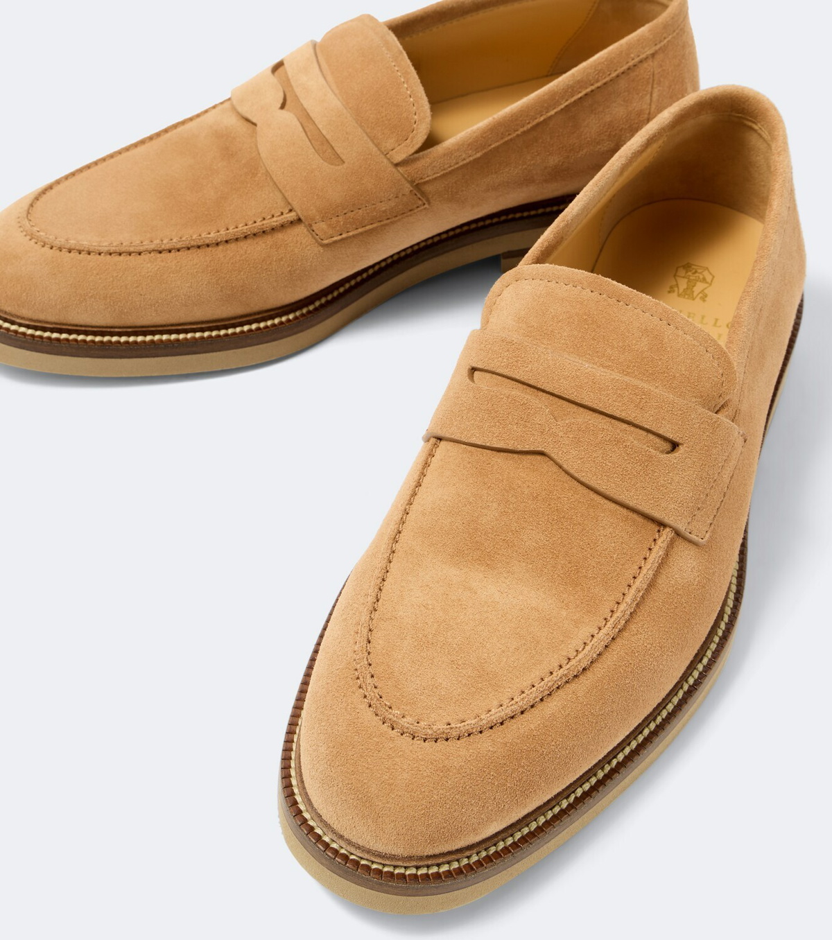 Brunello Cucinelli Suede penny loafers