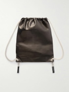 Rick Owens - Embellished Leather Drawstring Backpack