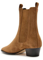 Aeyde Agata 35 Suede Ankle Boots Tan