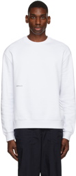 Moncler White & Grey Graphic Crewneck Sweatshirt