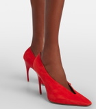 Balenciaga Duchesse suede pumps