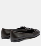 Manolo Blahnik Veralli leather ballet flats