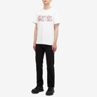 Alexander McQueen Men's Tailor Skeleton Logo T-Shirt in White/Red