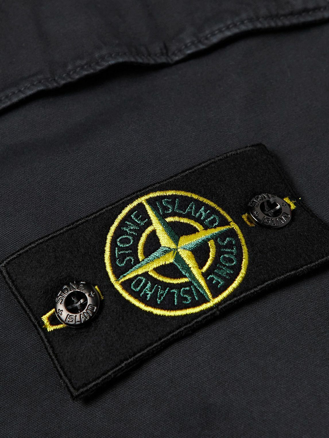 Stone Island - Tapered Logo-Appliquéd Cotton-Blend Cargo Trousers ...