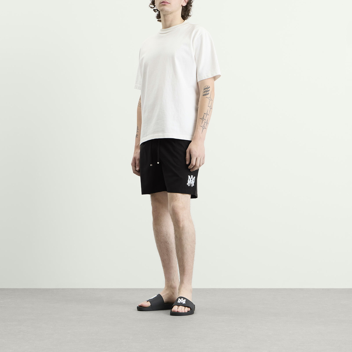 Amiri Men's MA Core Logo Swim Trunk in Black