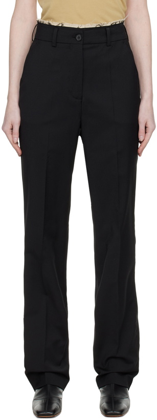 Photo: Han Kjobenhavn Black Raw Edge Trousers