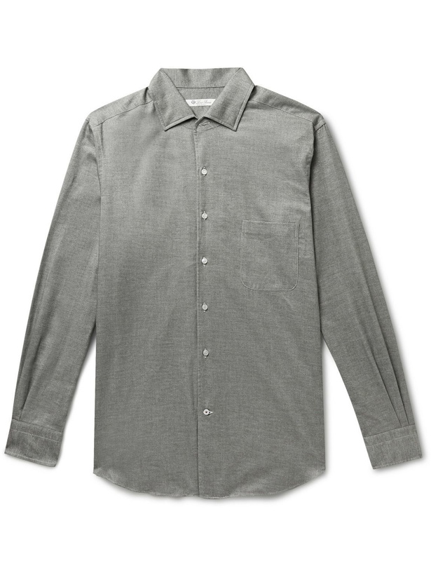 Photo: Loro Piana - Andre Cotton-Twill Shirt - Green