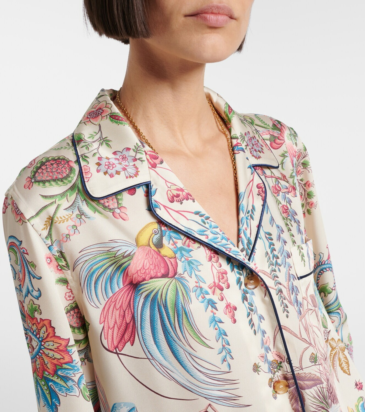 Etro Printed bowling shirt