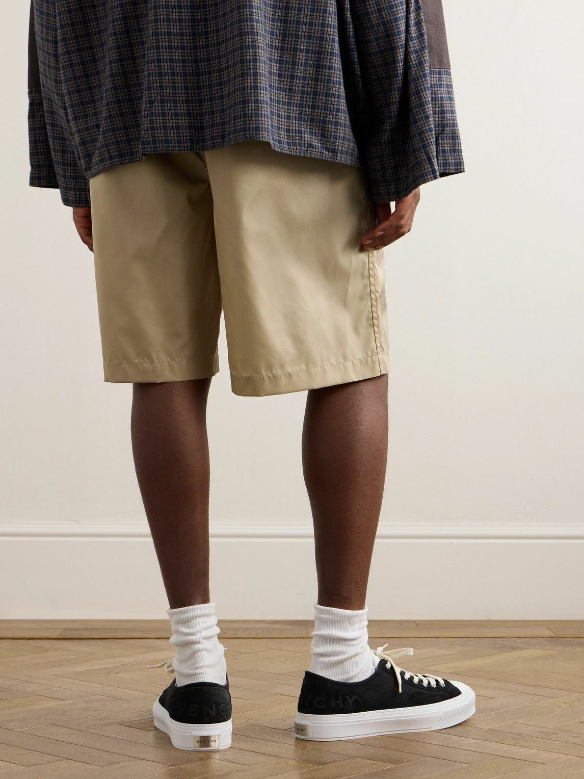 Givenchy - Straight-Leg Shell Shorts - Neutrals