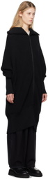 Y's Black Turtleneck Cardigan