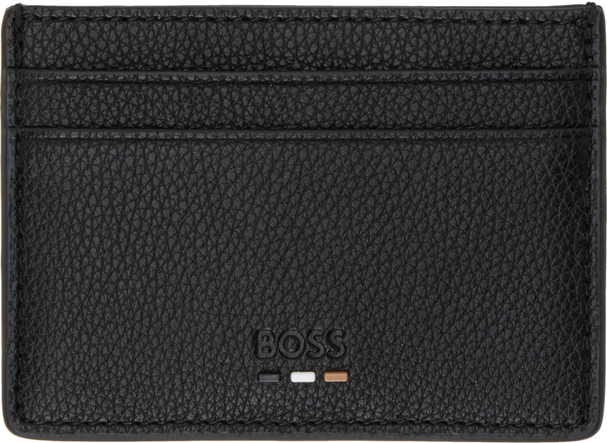 Boss Black Embossed Card Holder Boss 0647