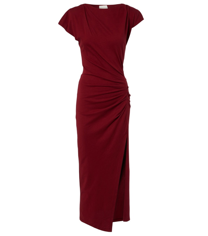 Photo: Isabel Marant Nadela gathered cotton jersey midi dress