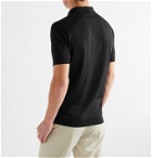 John Smedley - Adrian Slim-Fit Sea Island Cotton Polo Shirt - Black