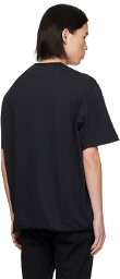 DEVOA Black Raw Edge T-Shirt
