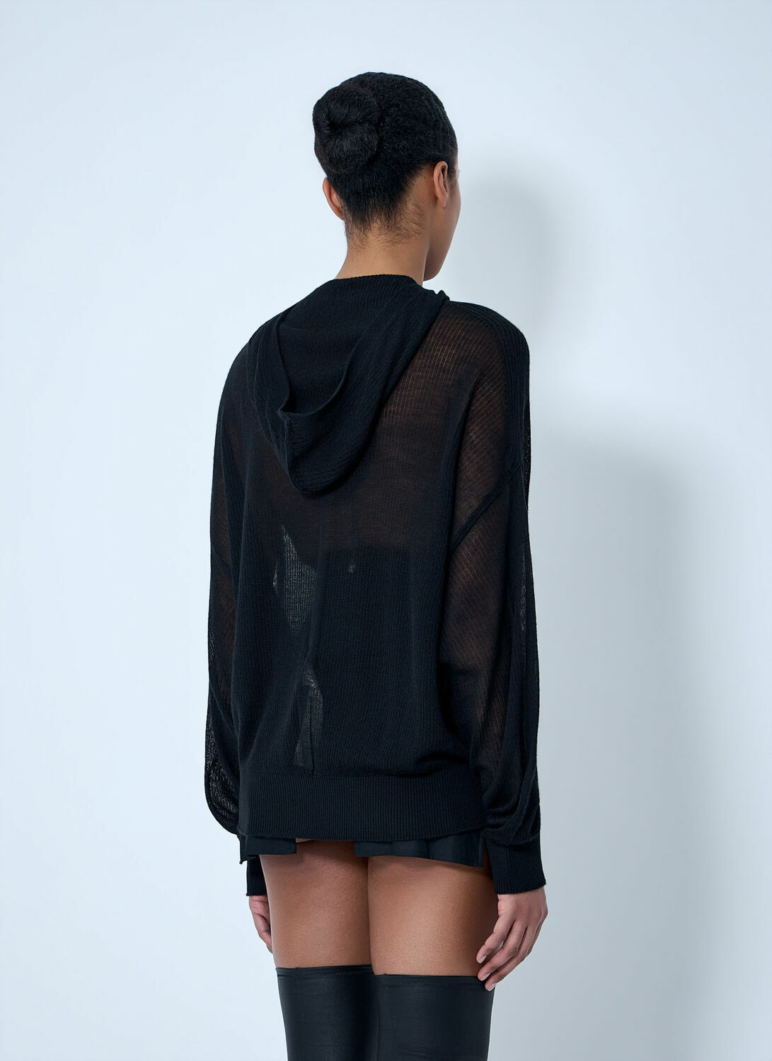 Rick Owens Mesh Knit Hoodie