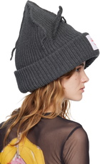 Charles Jeffrey LOVERBOY Gray Supersized Chunky Ears Beanie