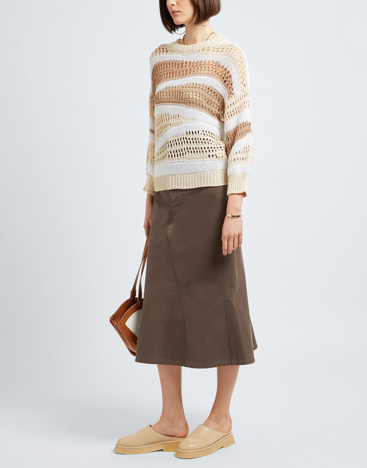 Peserico Womens Sweater Camel