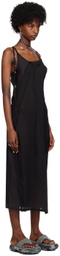 Hyein Seo Black Strap Maxi Dress