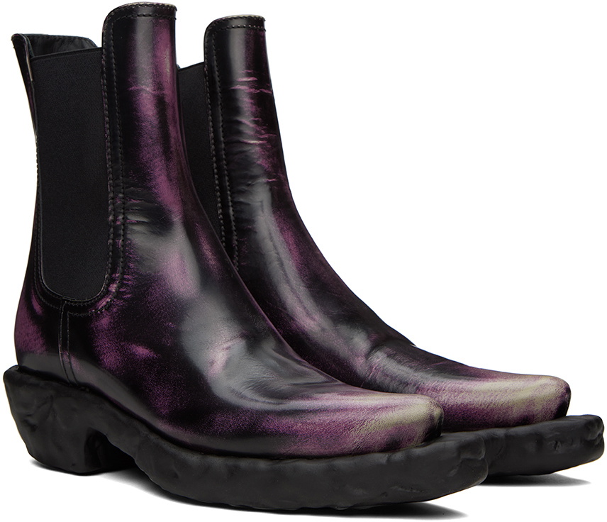 CAMPERLAB Black & Purple Venga Boots CamperLab