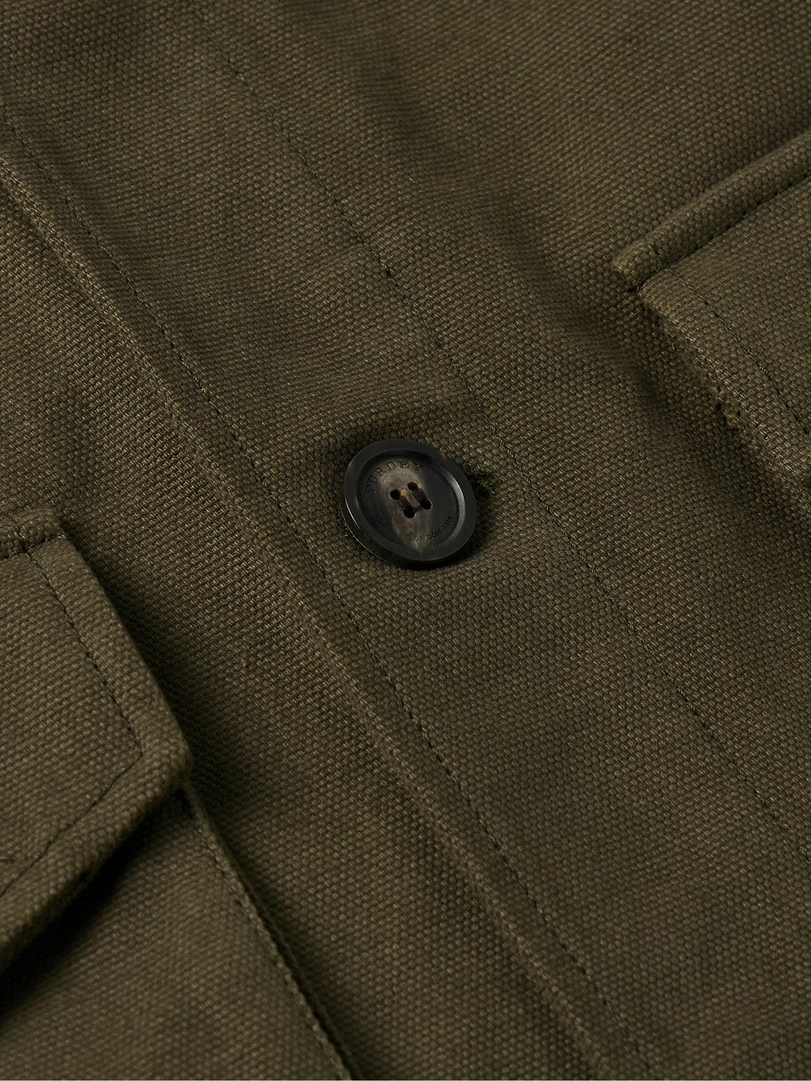 Purdey - Corduroy-Trimmed Cotton-Canvas Jacket - Green