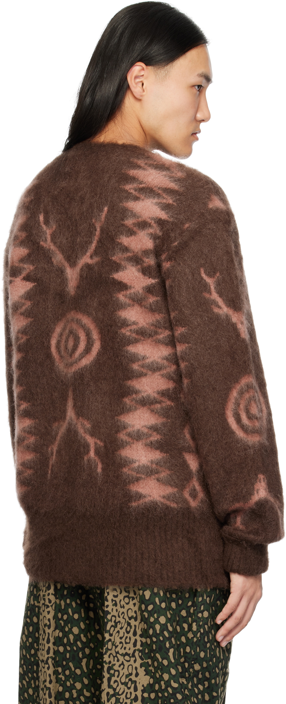 South2 West8 Brown Mohair Sweater