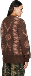 South2 West8 Brown Mohair Sweater