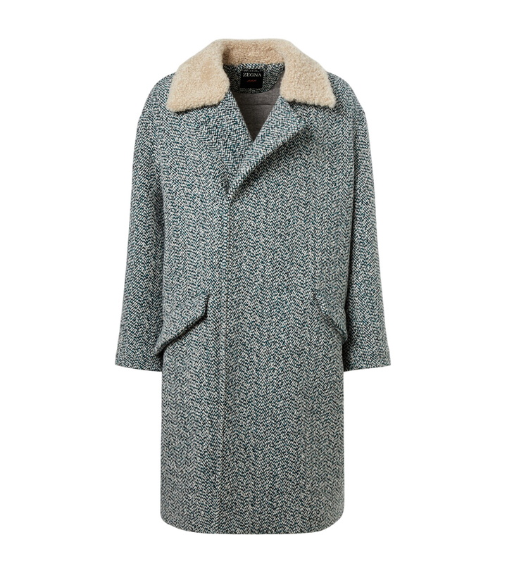 Photo: Zegna Herringbone wool and cashmere coat
