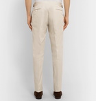 Thom Sweeney - Slim-Fit Cotton-Gabardine Trousers - Beige