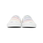 Givenchy White Rainbow Chain Urban Slip-On Sneakers