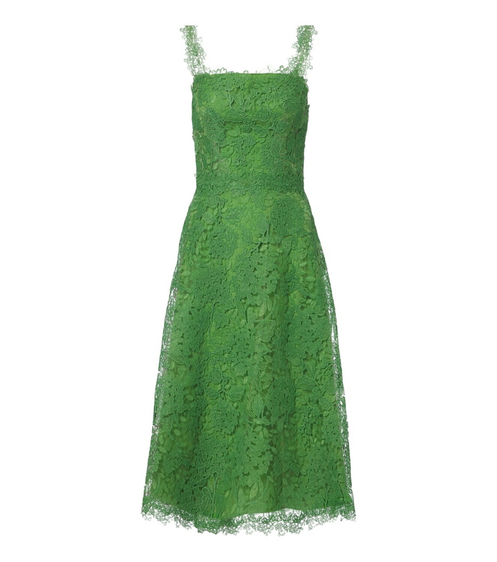 Photo: Carolina Herrera Floral lace midi dress