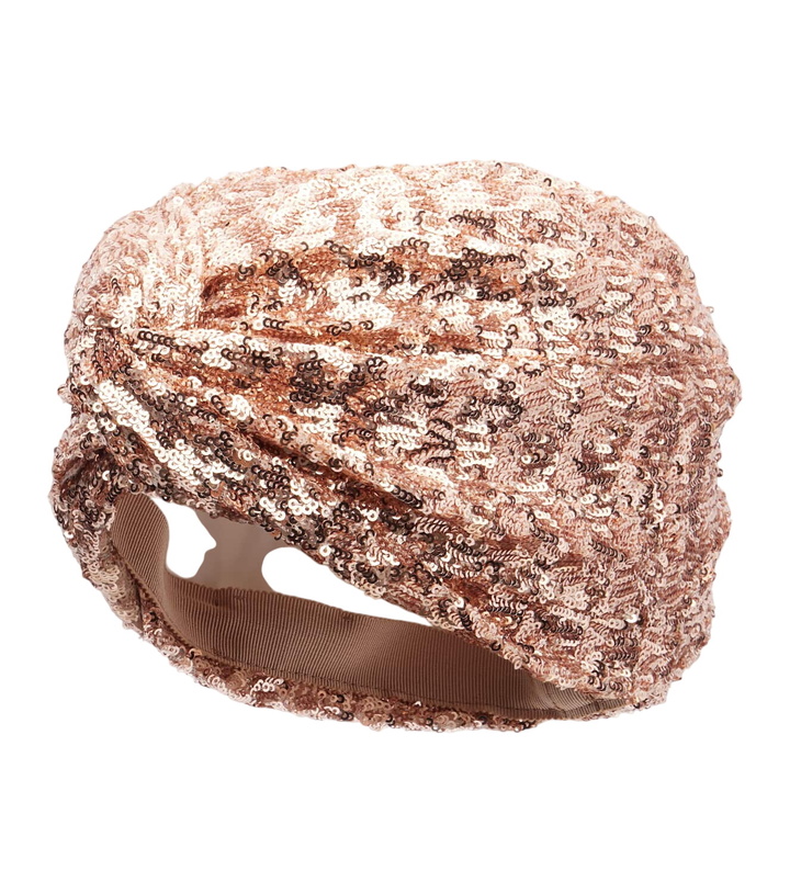 Photo: Valentino VLogo sequined head wrap