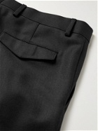 Caruso - Wool-Twill Trousers - Black