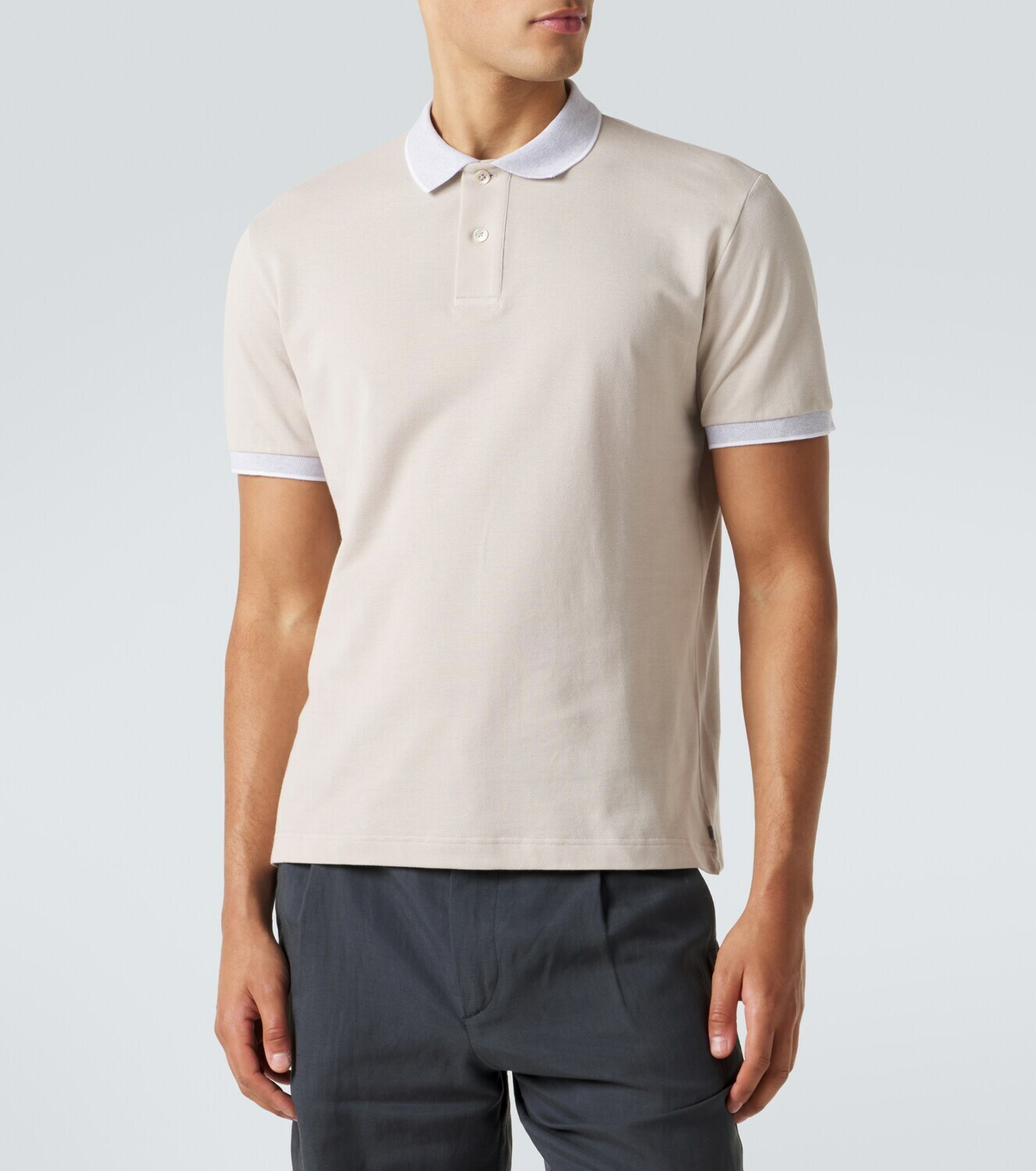 Eleventy Cotton piqué polo shirt