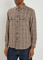 Vowels Checked Wool and Mohair-blend Overshirt Multicoloured