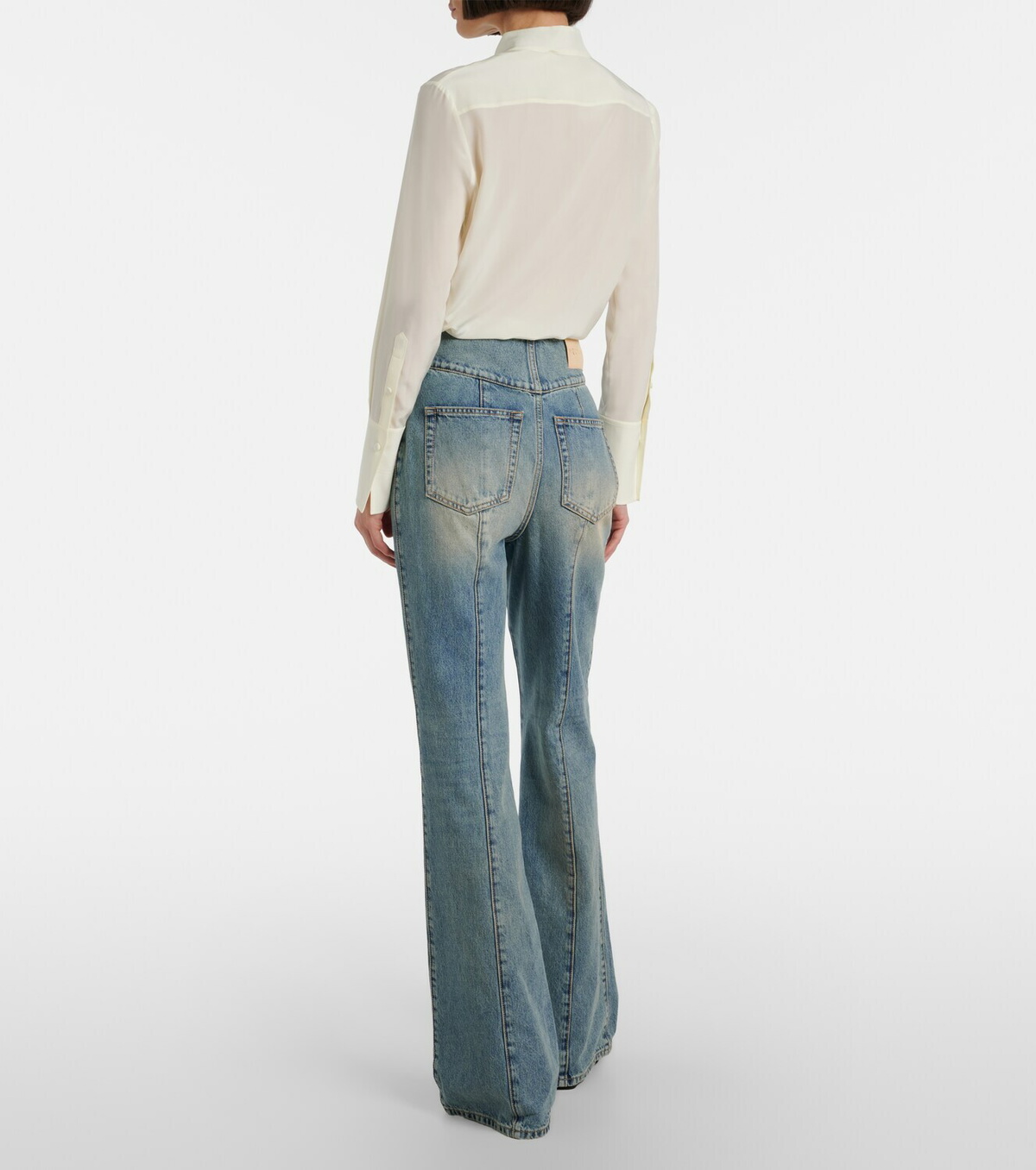 McQueen High-rise wide-leg jeans