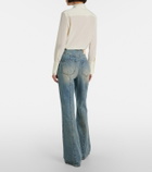 McQueen High-rise wide-leg jeans