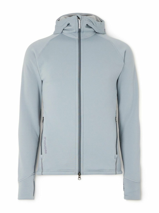 Photo: Houdini - Power Houdi Slim-Fit Polartec® Power Stretch® Pro™ Fleece Ski Base Layer - Blue