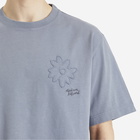 Maison Kitsuné Men's Crafted Daisy Oversize T-Shirt in Zinc Grey