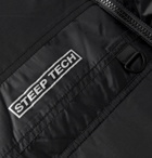 The North Face - Steep Tech Twill-Panelled Printed Quilted Nylon-Ripstop Hooded Down Jacket - Black