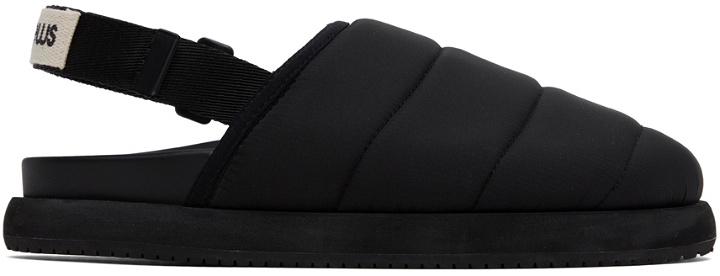 Photo: Good News Black Quilted Namer Slippers