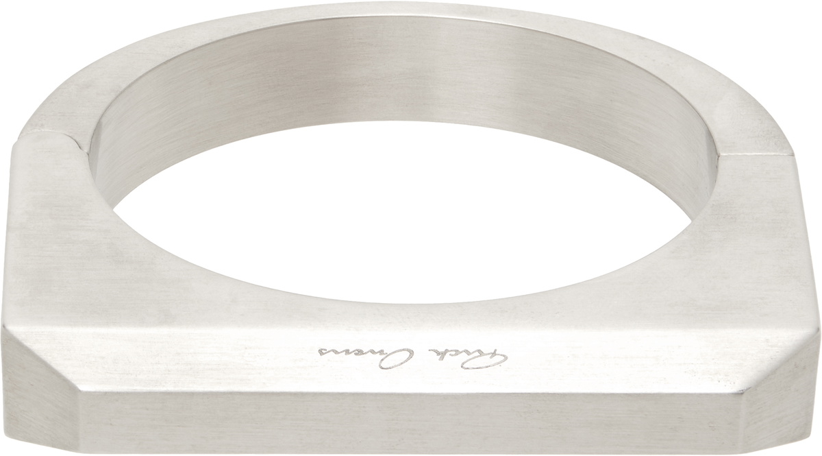Rick Owens Beveled Bangle Bracelet