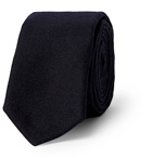 Thom Browne - 5cm Striped Wool and Cashmere-Blend Flannel Tie - Blue