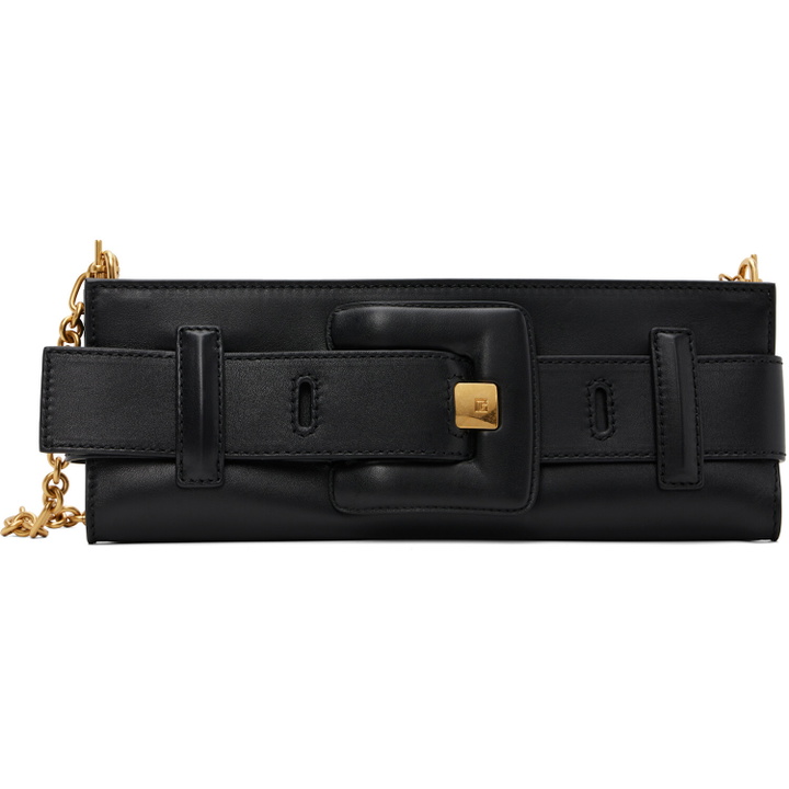 Photo: BALMAIN Black Anthem Smooth Leather Clutch