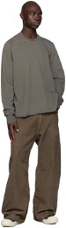 Rick Owens DRKSHDW Gray Rolled Edge Sweatshirt