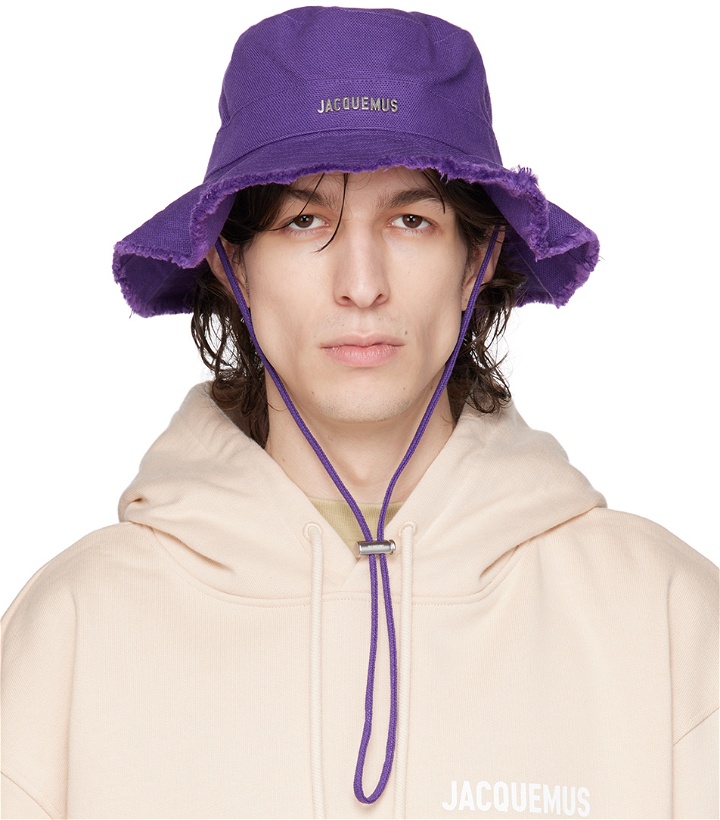 Photo: Jacquemus Purple Le Raphia 'Le Bob Artichaut' Hat