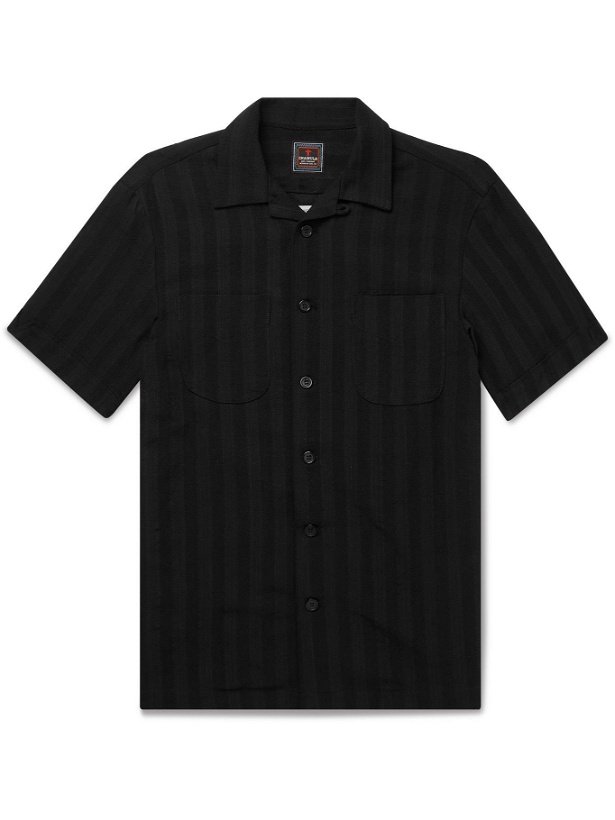 Photo: Chamula - Striped Organic Cotton Shirt - Black