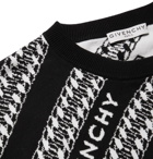 GIVENCHY - Logo-Jacquard Cotton Sweater - Black