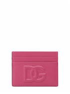 DOLCE & GABBANA - Embossed Logo Leather Card Holder