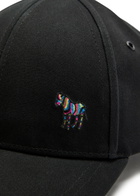 Paul Smith Zebra-embroidered Cotton cap - Black - One Size